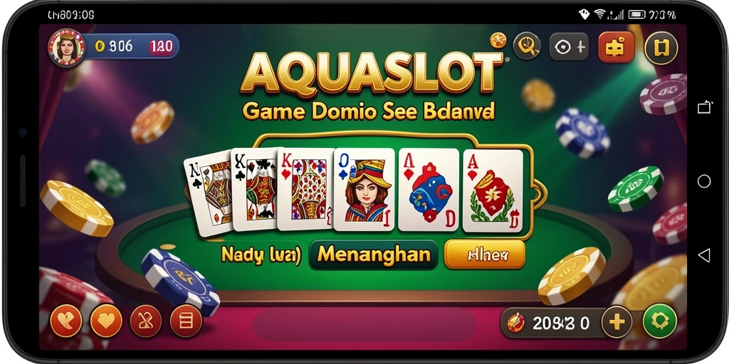 Tampilan gameplay domino yang menarik dan mendebarkan.