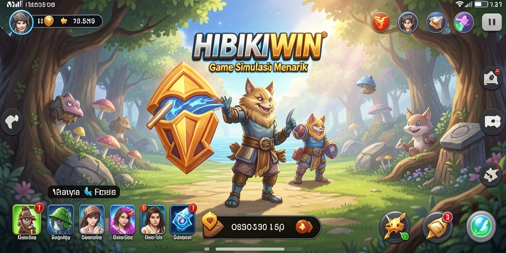 Gameplay HIBIKIWIN yang seru dan interaktif dengan grafis menarik.