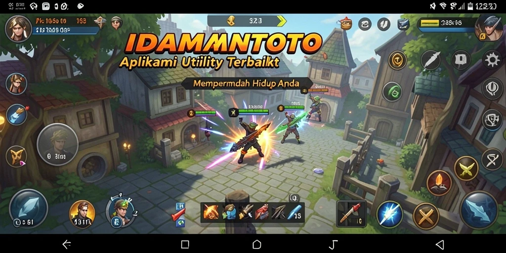 Tampilan aplikasi IDAMANTOTO dengan fitur-fitur Utility yang menarik.