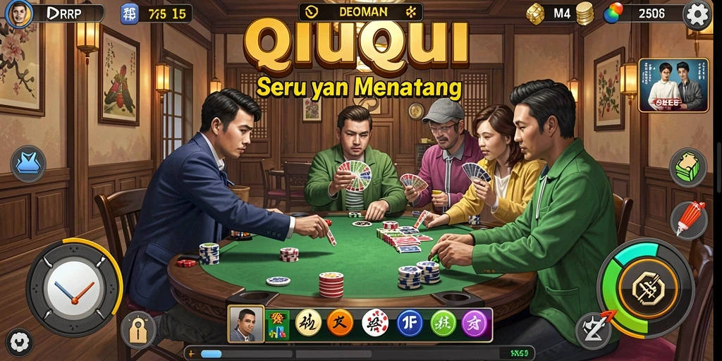 Tampilan gameplay QiuQiu yang menarik dalam IDRRP.