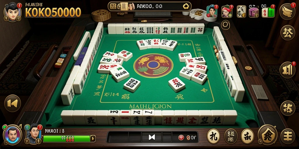 Gameplay seru KOKO5000 dengan tantangan Mahjong yang menarik.