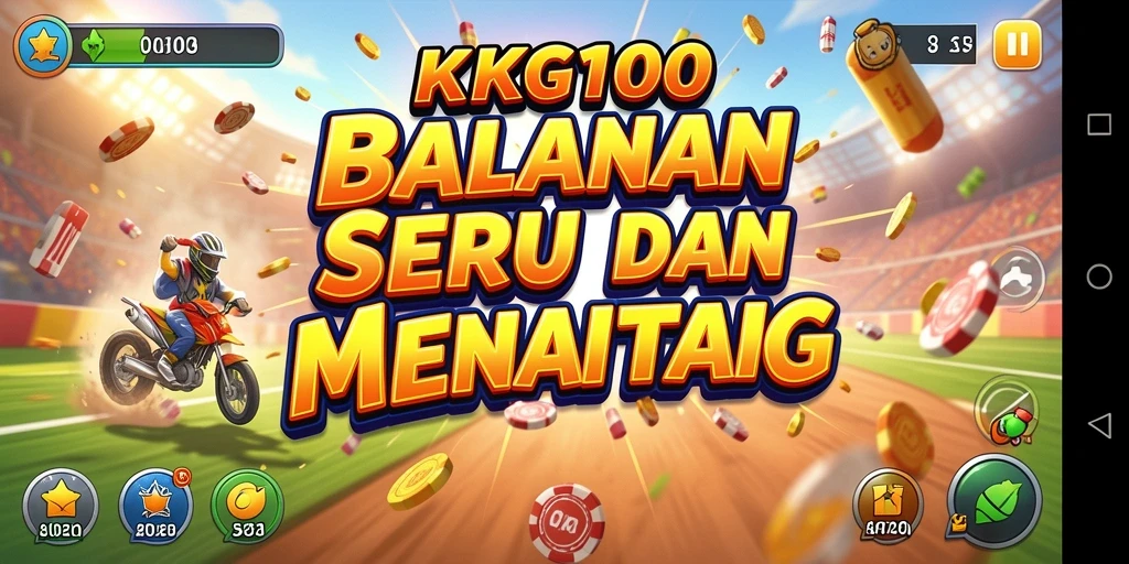 Tampilan menakjubkan dari gameplay balapan KPK100 yang penuh aksi.