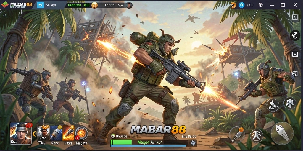 Screenshot MABAR88 menunjukkan aksi seru dalam pertarungan.