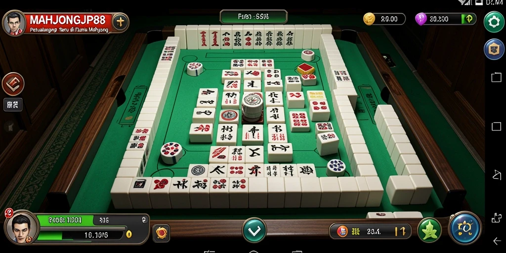 Screenshot gameplay petualangan Mahjong yang menarik dan menantang.
