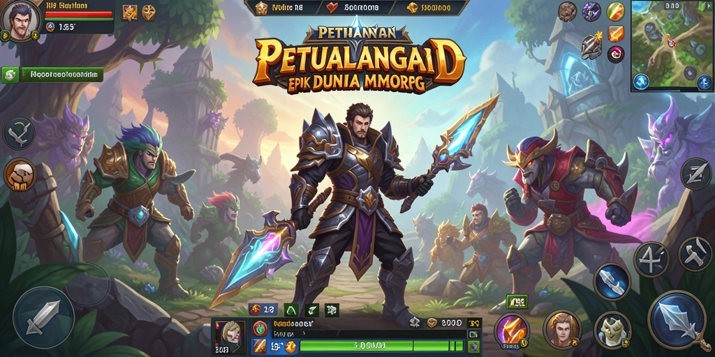 Screenshot gameplay <strong>N32</strong> menampilkan aksi pertarungan mendebarkan di dunia MMORPG.