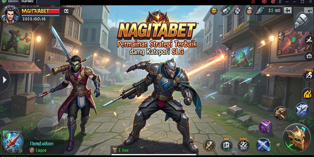Tangkapan layar gameplay NAGITABET menunjukkan strategi pertempuran yang intens.