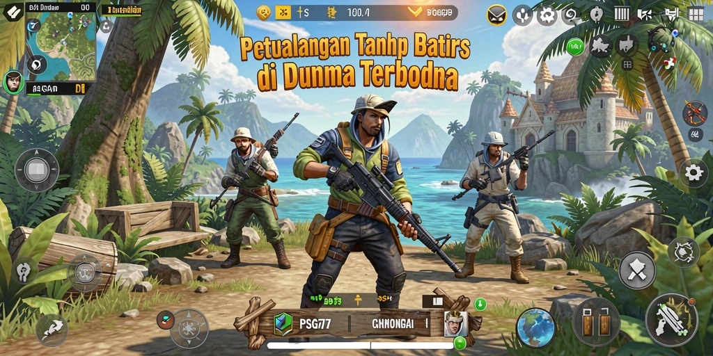 Tampilan dinamis gameplay Open World yang memukau.