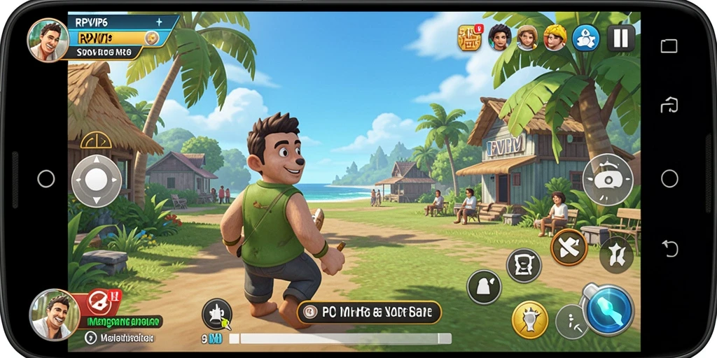 Tampilan gameplay RPVIP6 yang menghibur dan penuh warna.