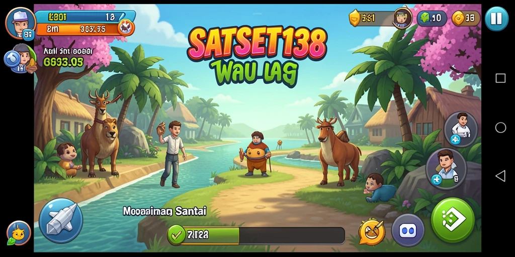 Screenshot gameplay SATSET138 yang menampilkan keseruan permainan Casual.