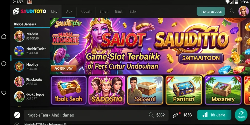 Tampilan menarik gameplay Slot di SAUDITOTO.