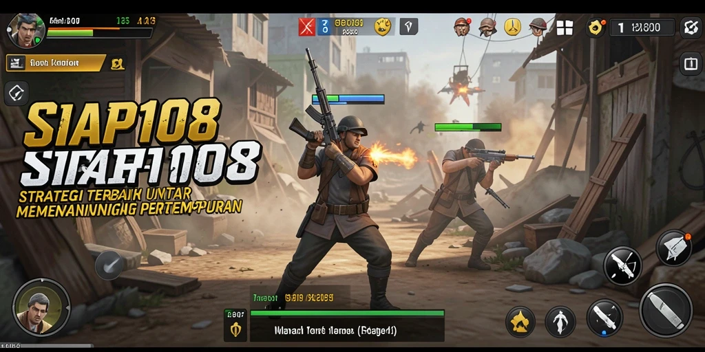 Screenshot SIAP108 menunjukkan pertempuran strategi yang mendebarkan.