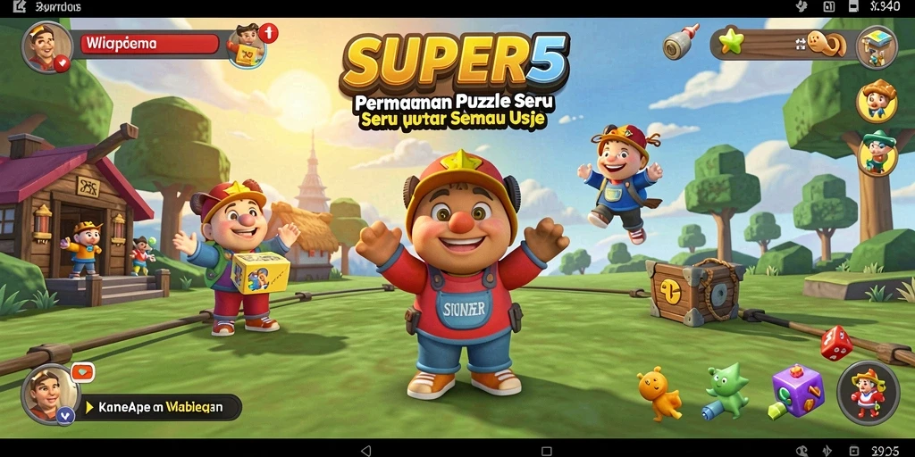 Gameplay menarik dan menantang dari SUPER5 yang membuat adiktif.