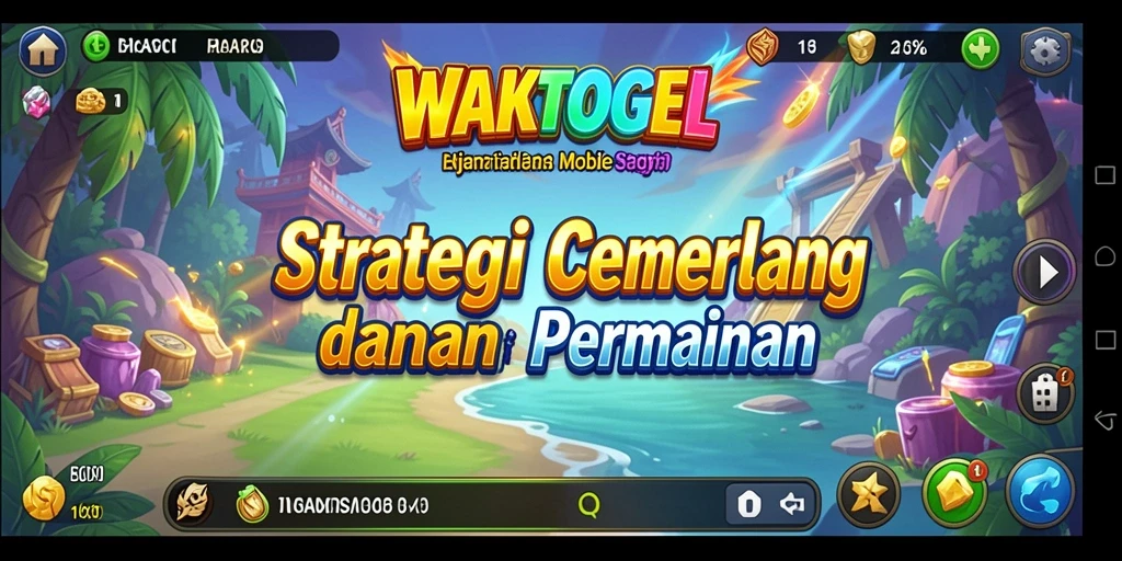 Screenshot gameplay strategi yang menegangkan dari WAKTOGEL.