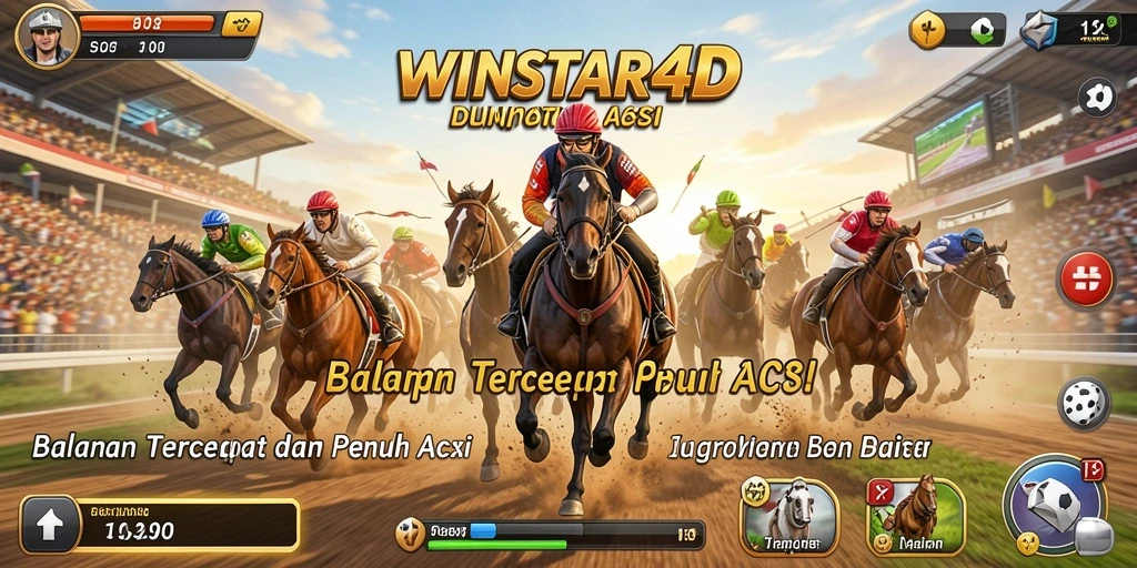Gameplay seru balapan dengan mobil cepat di WINSTAR4D.